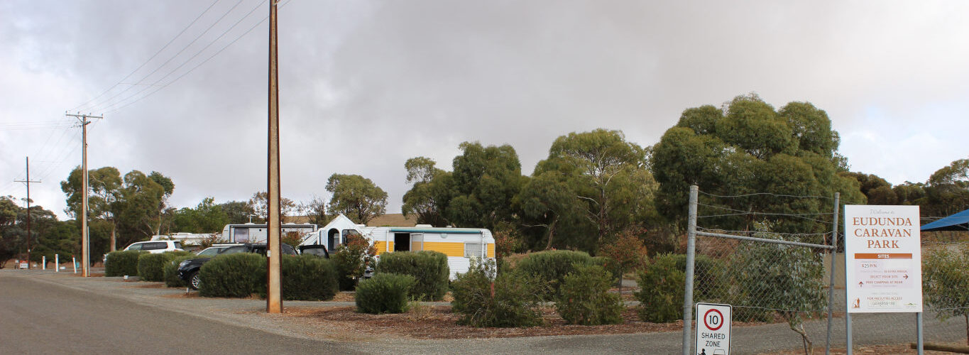Eudunda Caravan Park 8 Powered Sites - View from Front Entrance